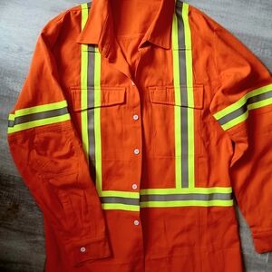 High-Visibility Orange Work Shirt